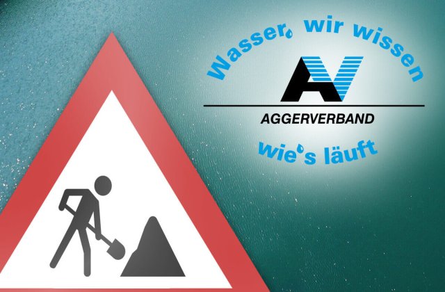 Pressemeldung zu einer Baustelle im Gebiet des Aggerverbands.