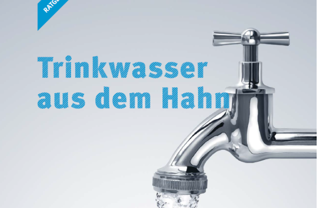 Deckblatt der Broschüre „Trinkwasser aus dem Hahn“