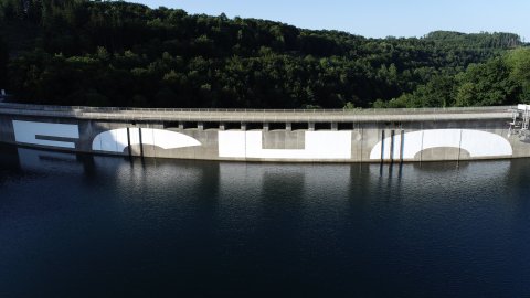ECHO Kunstwerk an der Aggertalsperre