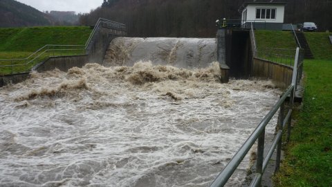 Stauweiher Osberghausen - Staustufe