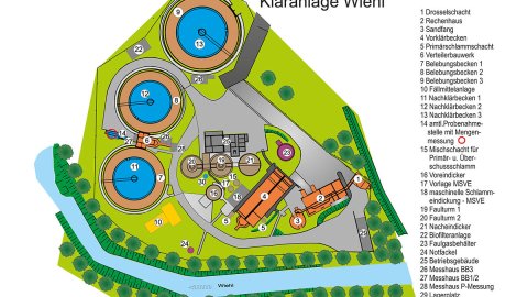 Aggerverband - Übersichtskarte Kläranlage Wiehl