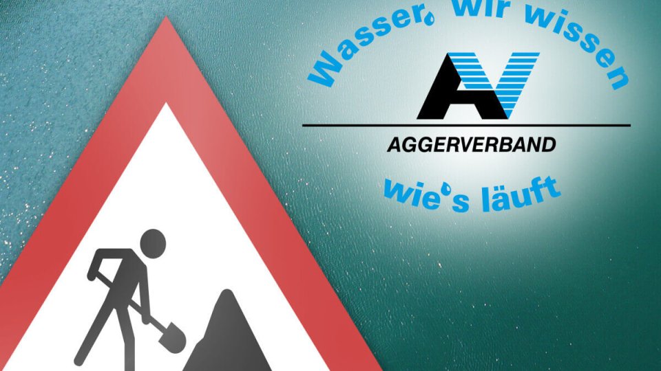 Pressemeldung zu einer Baustelle im Gebiet des Aggerverbands.