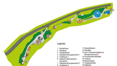 Aggerverband - Übersichtskarte Kläranlage Ufersmühle