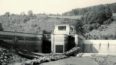 Stauweiher Osberghausen - Einlauf zum Kraftwerk