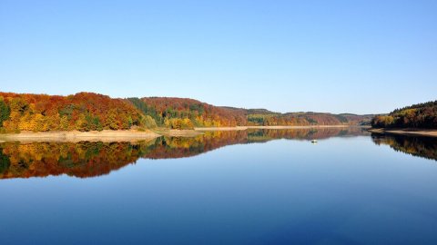 Wiehltalsperre: Wiehltalsperre im Herbst.