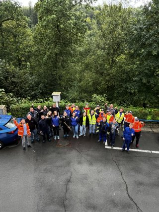 Teilnehmerinnen und Teilnehmer beim Azubi Social Day 2024 - Aggerverband