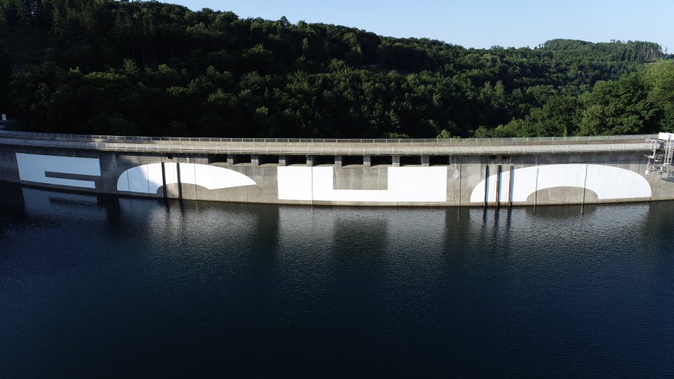 ECHO Kunstwerk an der Aggertalsperre