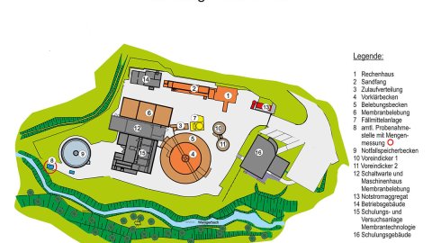 Aggerverband - Übersichtskarte Kläranlage Seelscheid