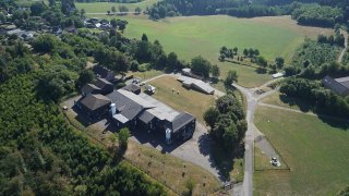 Luftbild des Wasserwerks Erlenhagen / Aggerverband