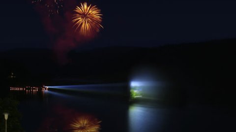 Großveranstaltung mit Feuerwerk