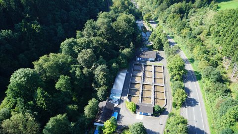 Aggerverband - Luftansicht Kläranlage Rospe