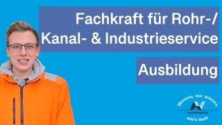 Vorschaubild für Video zur Ausbildung beim Aggerverband als Fachkraft für Rohr- / Kanal- & Industrieservice