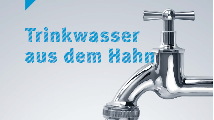 Deckblatt der Broschüre „Trinkwasser aus dem Hahn“