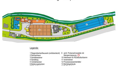 Aggerverband - Übersichtskarte Kläranlage Rospe