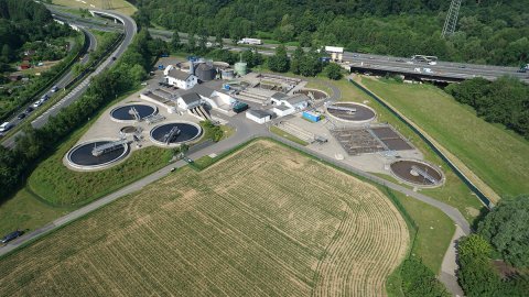 Aggerverband - Luftansicht Kläranlage Donrath