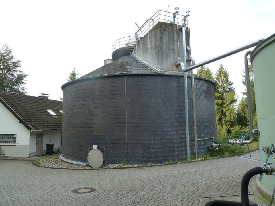 Faulturm zur Klärgasgewinnung