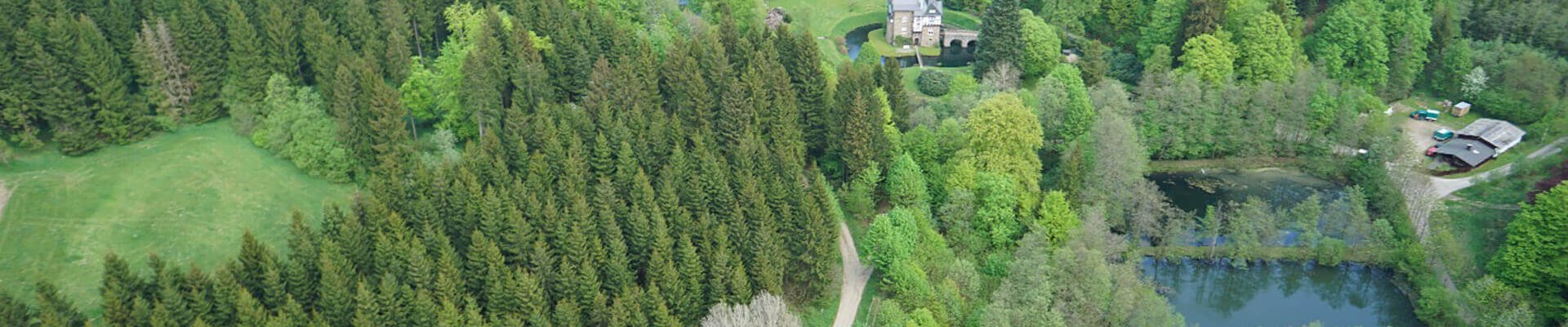 Überleitung Badinghagen aus der Vogelperspektive