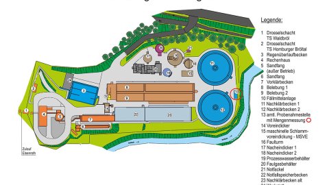 Aggerverband - Übersichtskarte Kläranlage Homburg-Bröl