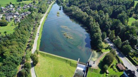 Stauweiher Osberghausen - Luftansicht