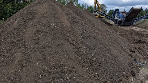 Fraktion Oberboden (nach der maschinellen Trennung).