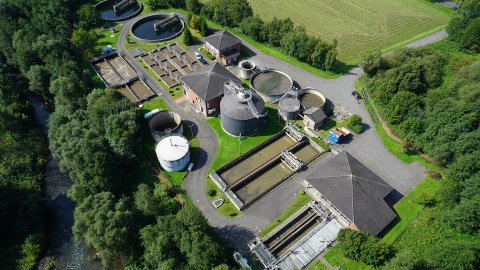 Aggerverband - Luftansicht Kläranlage Lehmbach