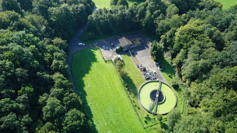 Aggerverband - Luftansicht Kläranlage Hillesheim