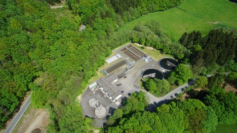 Aggerverband - Luftansicht Kläranlage Kürten