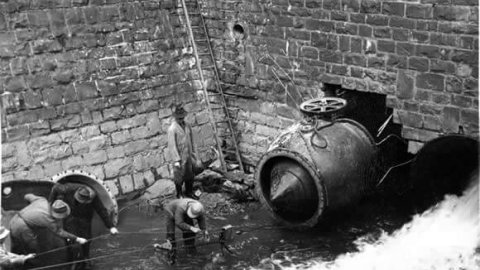 Untergrundverpressung, Umbau Tosbecken
