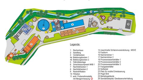 Aggerverband - Übersichtskarte Kläranlage Brenzingen