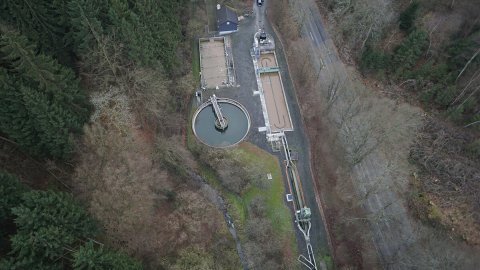 Aggerverband - Luftansicht Kläranlage Eckenhagen