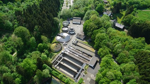 Aggerverband - Luftansicht Kläranlage Lindlar