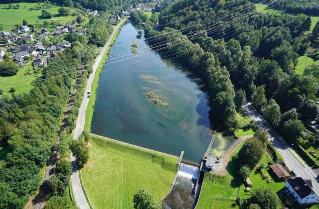 Stauweiher Osberghausen - Luftansicht